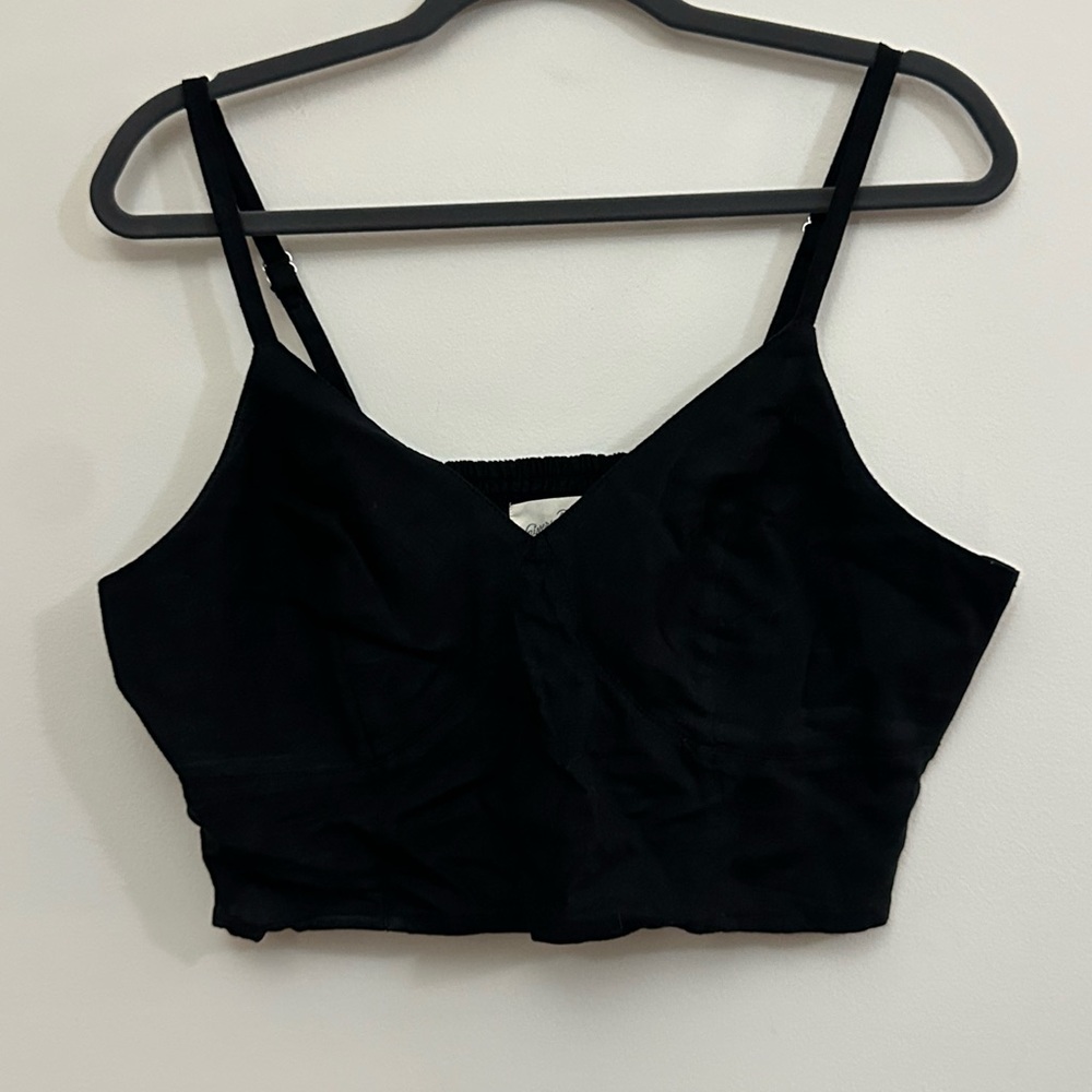 Universal Thread Black Smocked Top